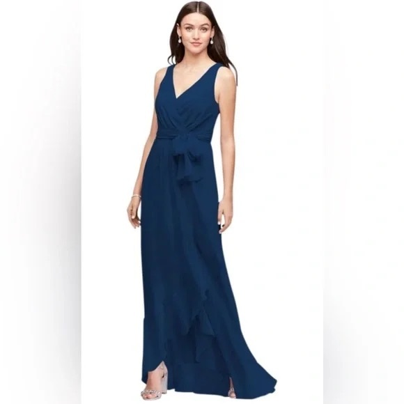 David's Bridal Dresses & Skirts - David’s Bridal Navy Blue bridesmaids dress Size 20